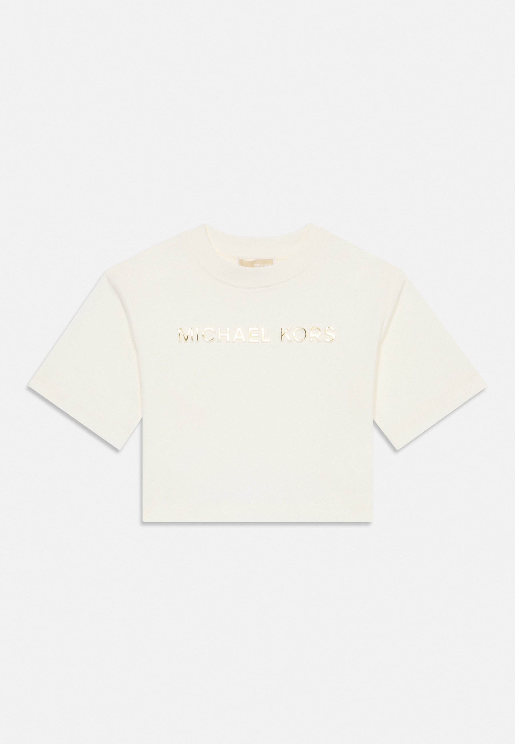 Michael Kors Kids T-shirt met korte mouwen - T-shirt met print - gebroken wit