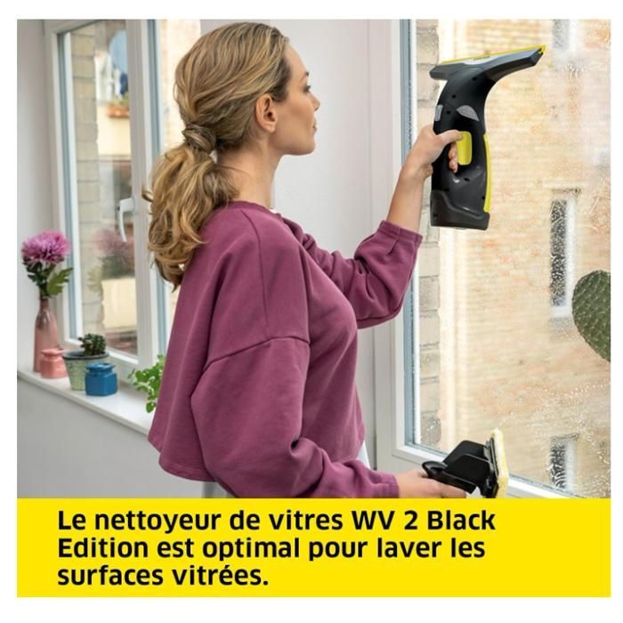 Fensterreiniger, kabelloser Fensterputzer, 2 Abzieher inklusive, +40 % Akkulaufzeit