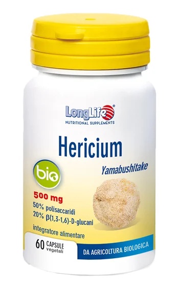 LONG LIFE LongLife Hericium Bio 60 capsules Voedingssupplement voor een sterk immuunsysteem