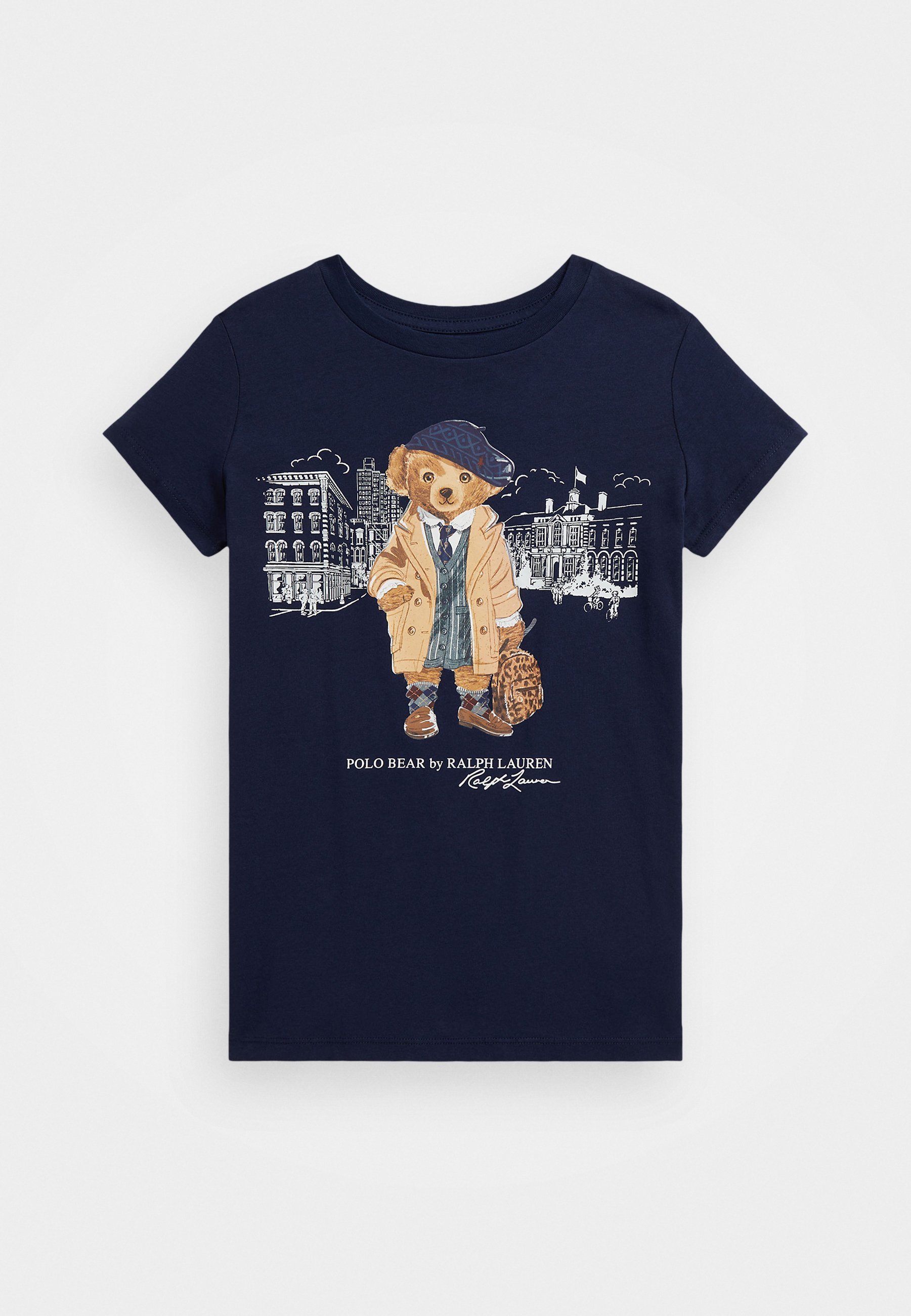 Polo Ralph Lauren Polo Bär Baumwoll-Jersey-T-Shirt – bedrucktes T-Shirt – edles Marineblau