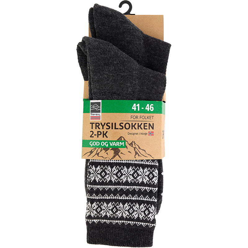 Trysil Trysil-sukat, 2 kpl kokoa 41-46 Hyvät ja lämpimät