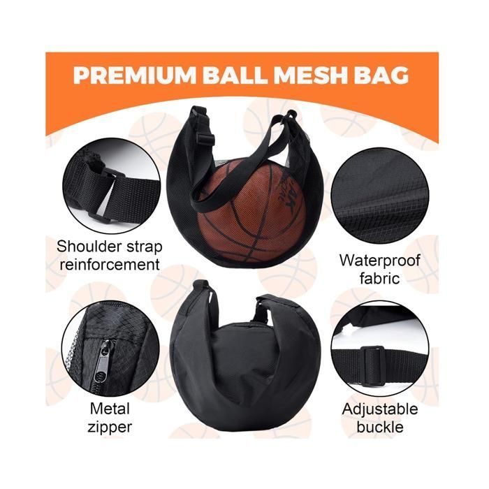 Basketball Backpack, Mesh Pocket, Basketball Accessories, backpack, basketball bag, mesh pocket with carabiner
