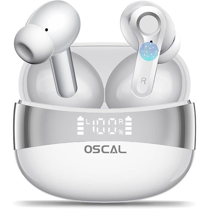 Wireless Bluetooth Earbuds with ANC Noise Cancellation, 40H Battery Life - IPX7 Sport In-Ear Headphones, Bluetooth 5.4
