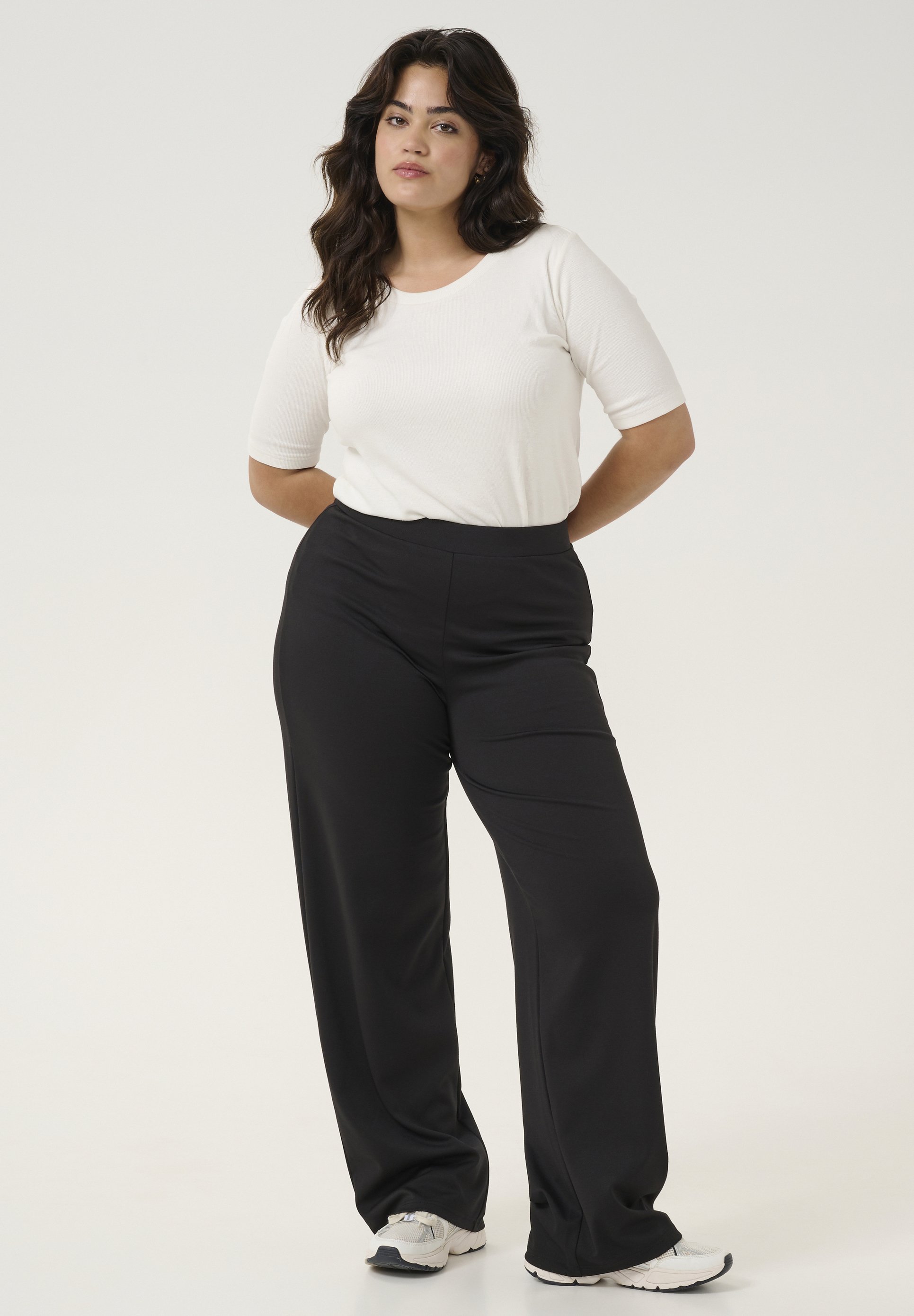 Kaffe Curve KCJENNA - Broek - diepzwart