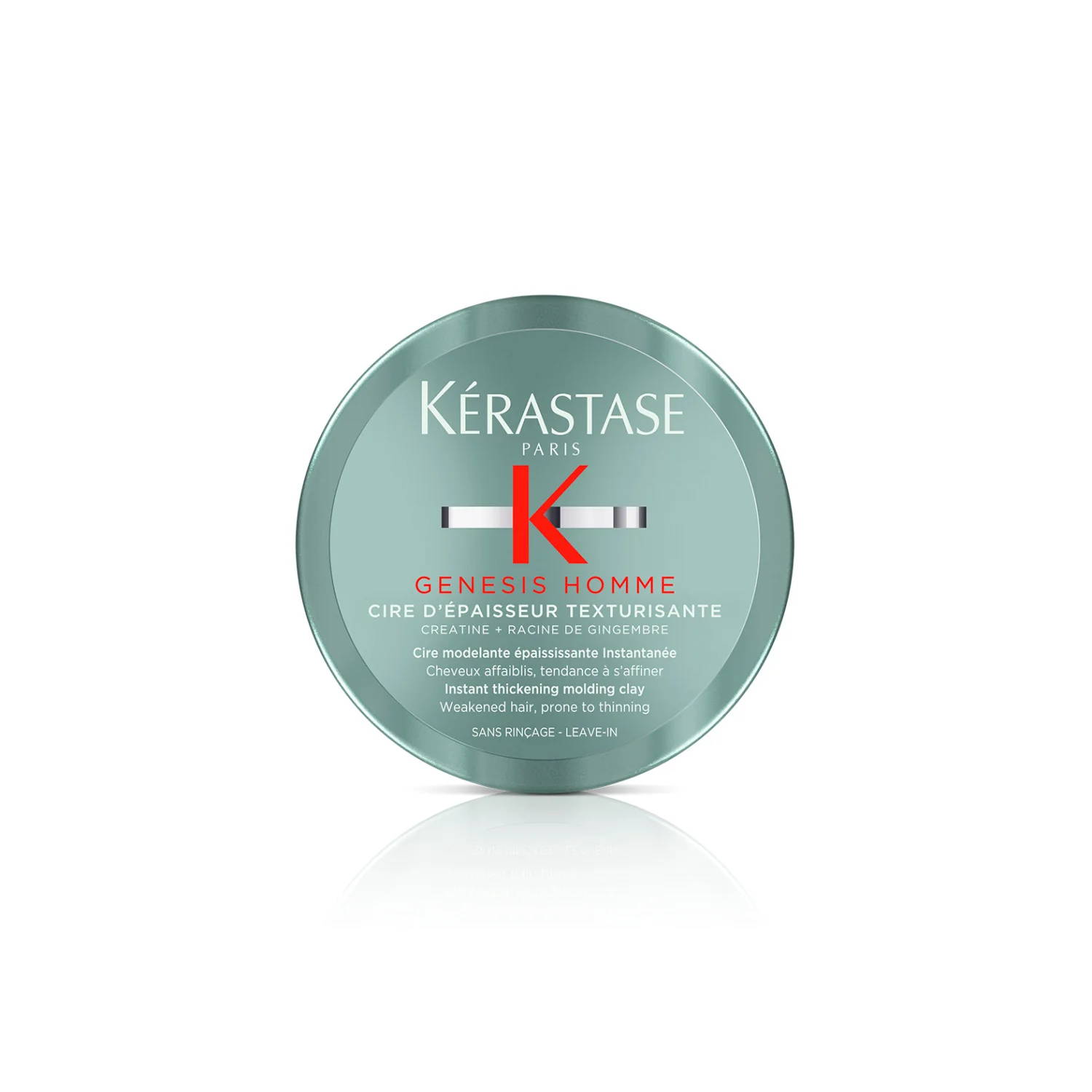 Genesis Homme Cire D'Épaisseur Texturisante - Cera effetto opaco, Trattamento per Capelli