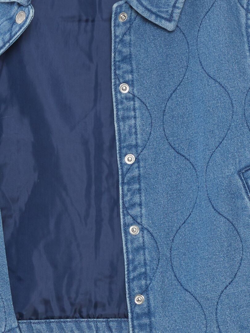 Chaqueta vaquera estampada - AZUL