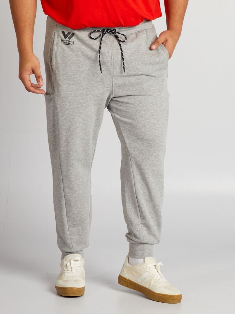 Calça de moletom French Terry - CINZA