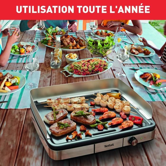 TEFAL CB690D12 PLANCHA ELECTRIQUE Maxi Plancha XXL Grande Capacité