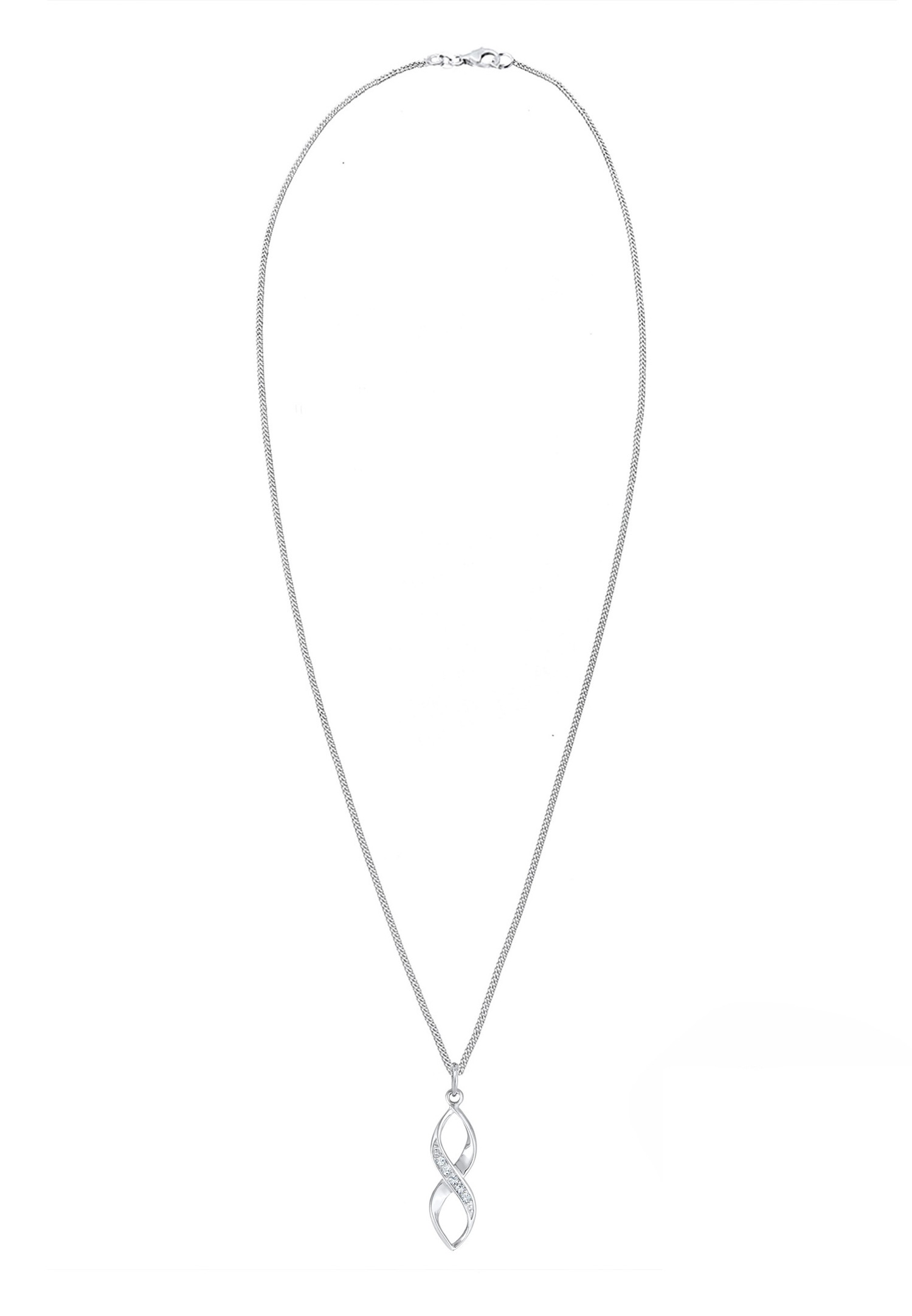 Elli Femmes Infinity Orné de cristaux en argent sterling 925