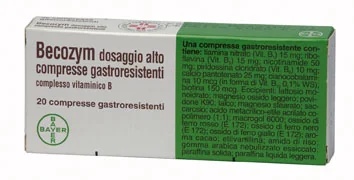 BAYER Becozym 20 comprimidos gastrorresistentes Vitaminas do grupo B
