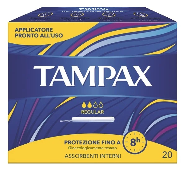 Tampax Tampax Blue Box Regular tampons Lichte tot gemiddelde menstruatie 20 stuks
