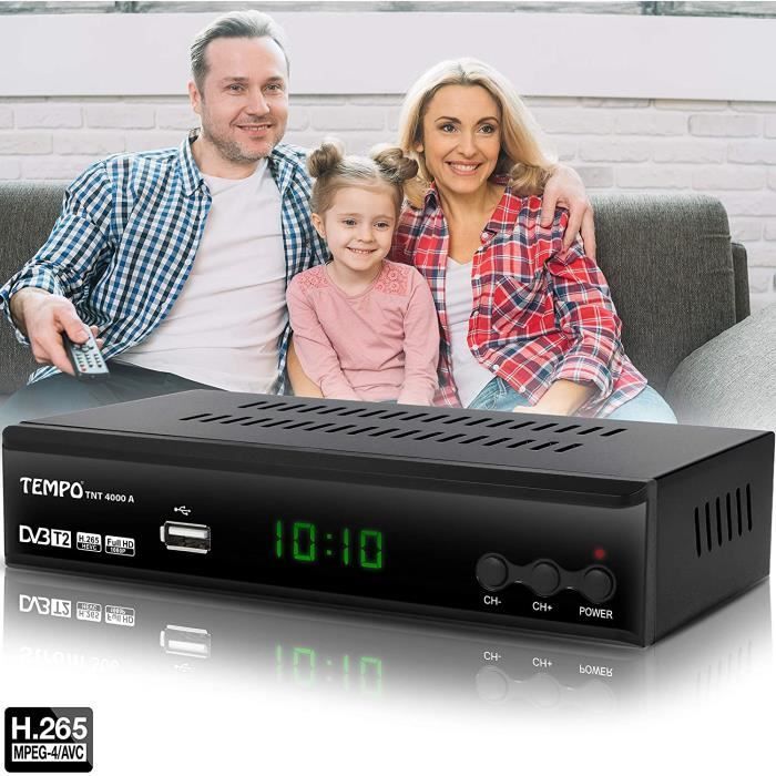 Tempo 4000 HD Digital Terrestrial Television (DTT) Decoder for TV - Full HD DTT Decoders with SCART and HDMI Connectors - Decoder, Modulator, Receiver, Box, Adaptor 37