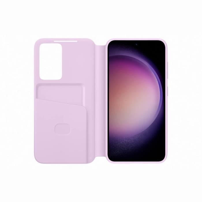 Etui Smart View SAMSUNG porte-carte S23 Lavande