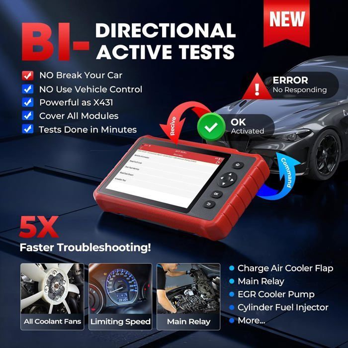 LAUNCH X431 CRP919X Lite - OBD2 autodiagnoseapparaat, 32 servicefuncties, 2 jaar updates