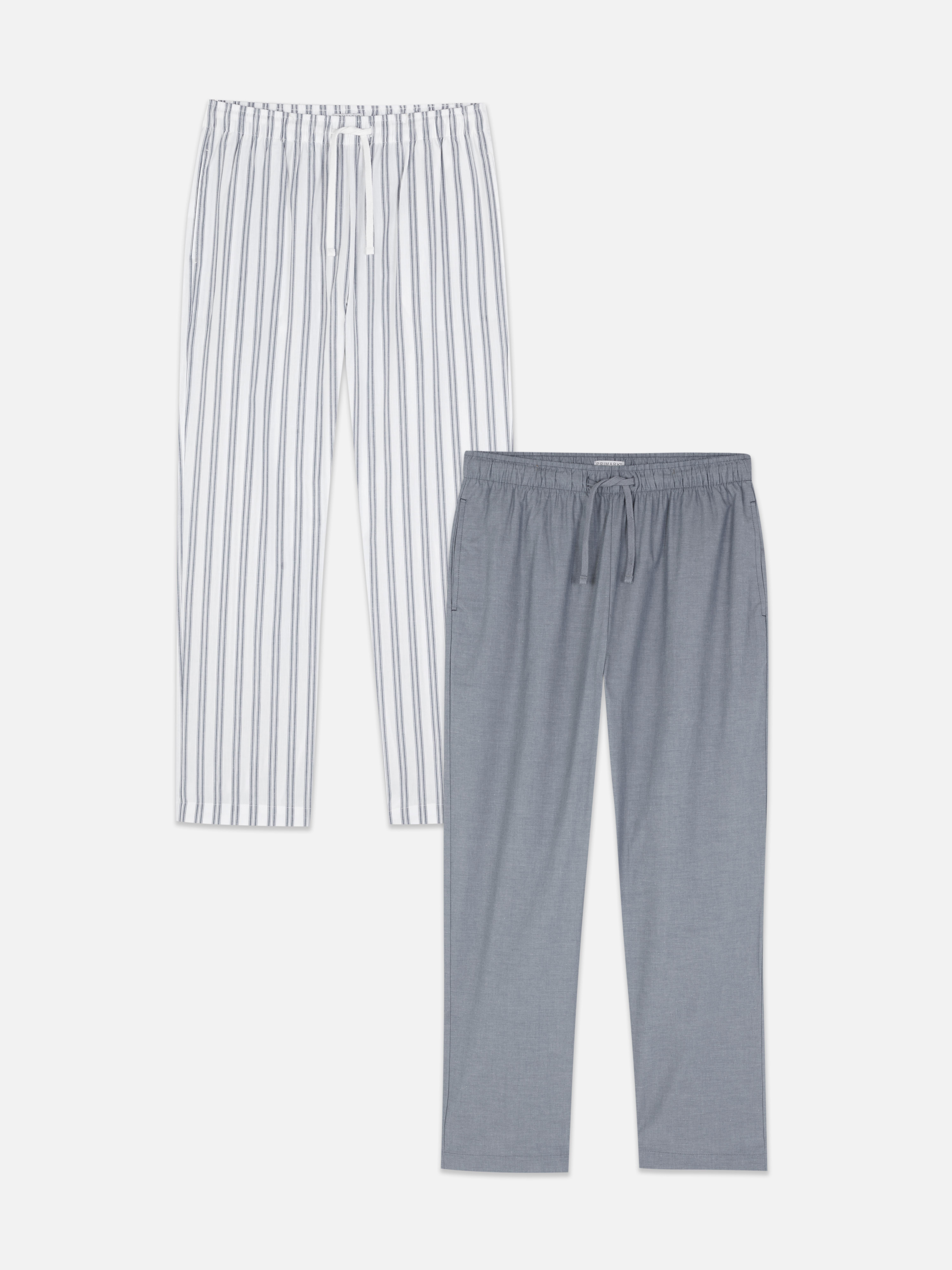 Pantaloni de pijama din poplin, set de 2. Îmbunătățiți-vă pijamalele cu acești pantaloni de pijama din poplin.