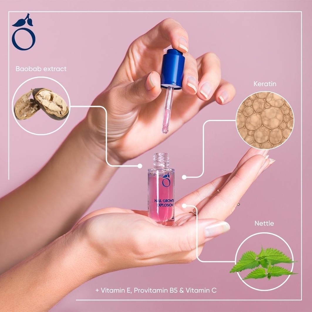 Herome Cosmetics ulje za nokte za njegu ruku, eksplozija rasta noktiju - 7 ml