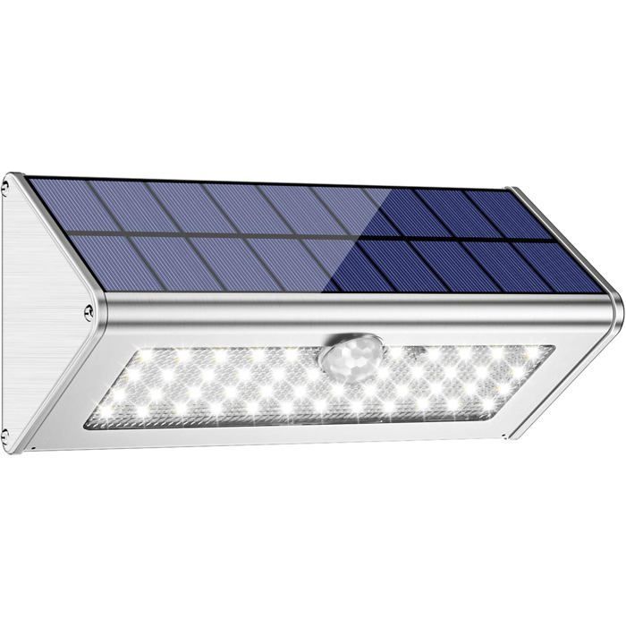 Lampe Solaire Extérieur IP65 étanche Sans Fil Spot Solaire Lumière 4500mAh, 46 LED lumiere projecteur solaire exterieur pour Label