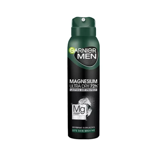 Garnier Men Magnesium Ultra Dry 72h antyperspirant w sprayu dla mężczyzn 150 ml