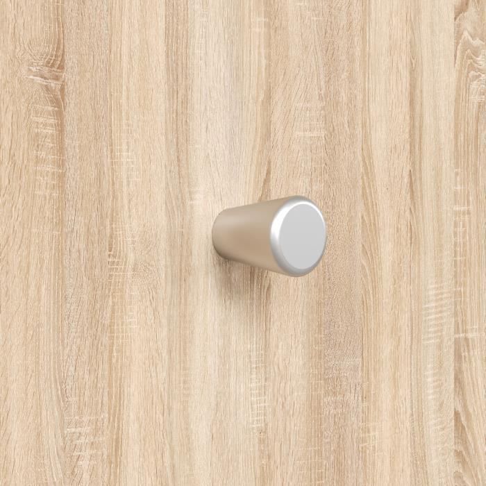 Set cameretta NIKO Trio - Lettino 70x140 cm + Fasciatoio a 2 ante + Armadio a 2 ante - Finitura Rovere Naturale - TRENDTEAM