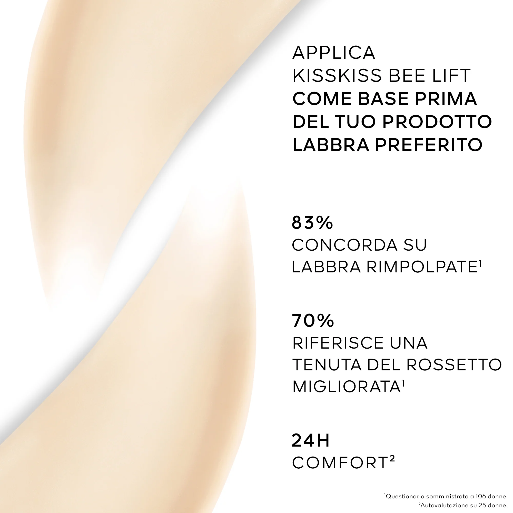 Labbra KissKiss Bee Lift - Base Rossetto, Primer Labbra