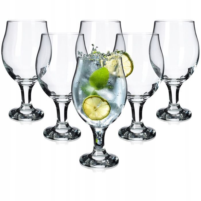 Juego de 6 vasos KADAX para cerveza y gin tonic de 570 ml.