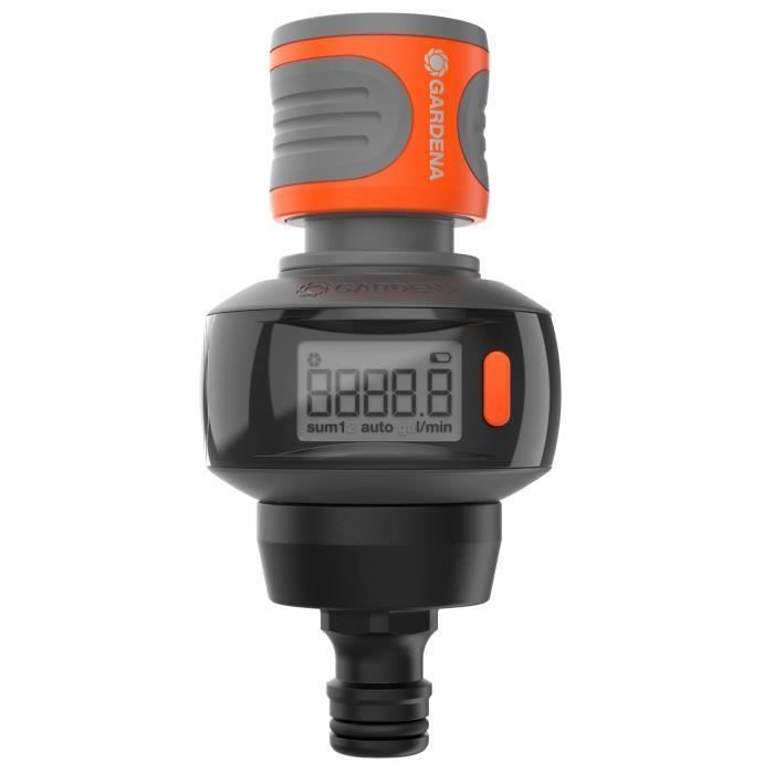 GARDENA AquaCount watermeter - Met 4 standen - Draaibaar display - Werkt op batterijen - Vorst- en UV-bestendig (18350-20)