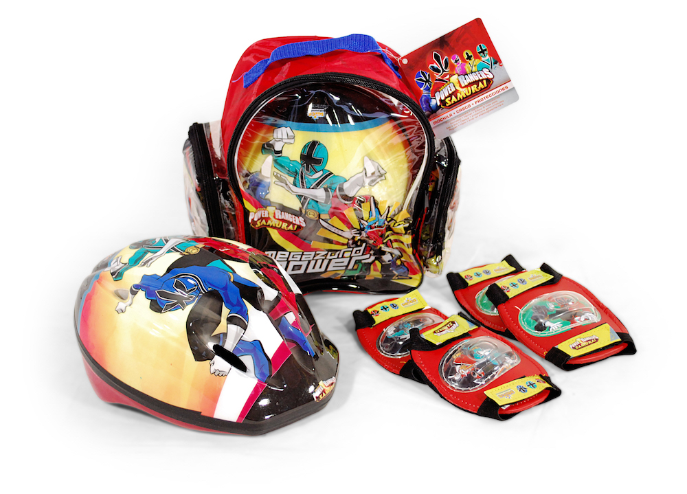 Batoh, helma a ochranné pomůcky Power Rangers