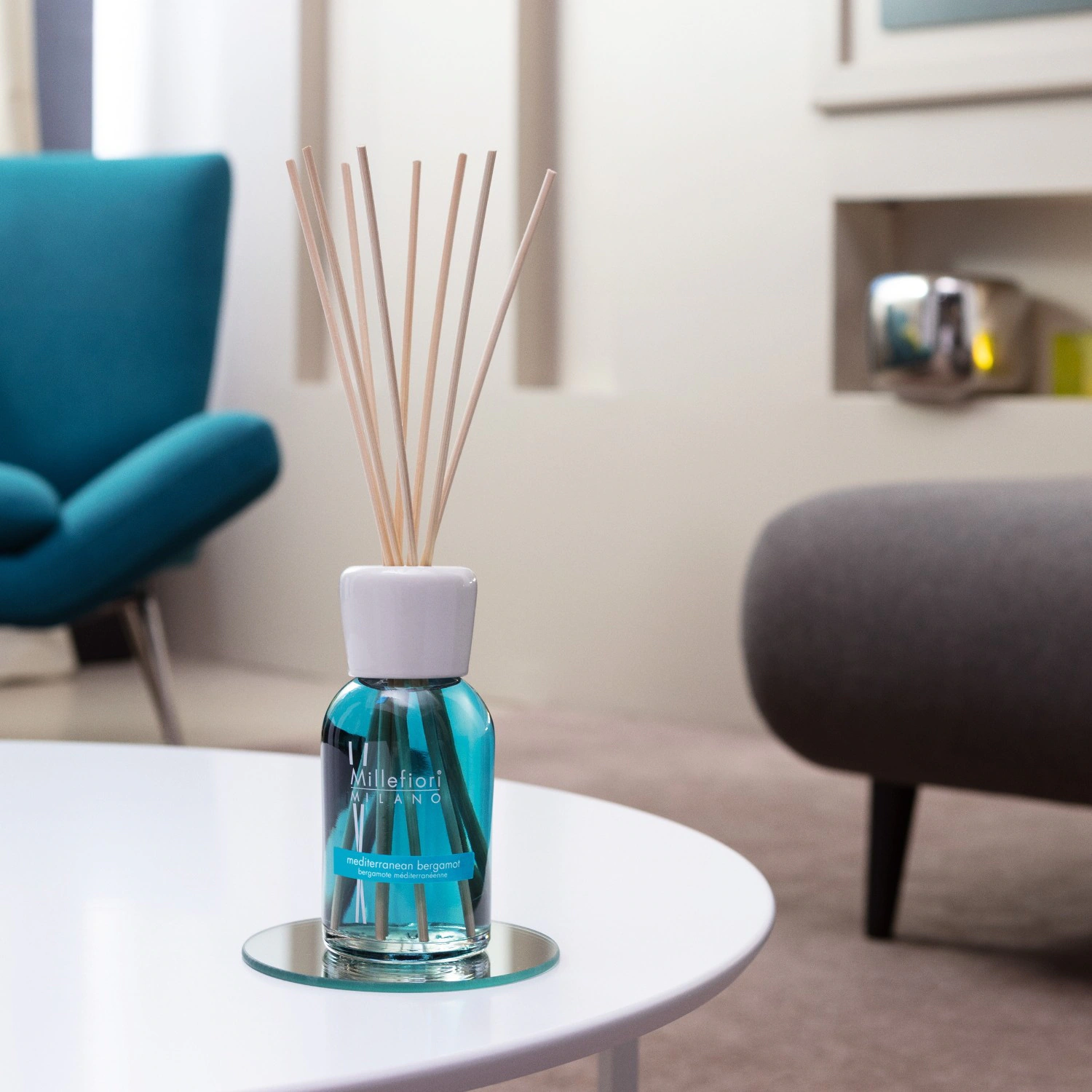 Millefiori MILANO Diffuseur à bâtonnets, bergamote méditerranéenne