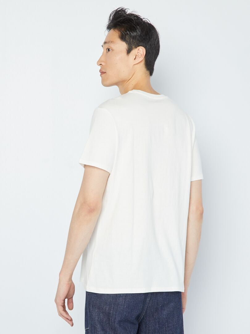 Bedrukt T-shirt - WIT