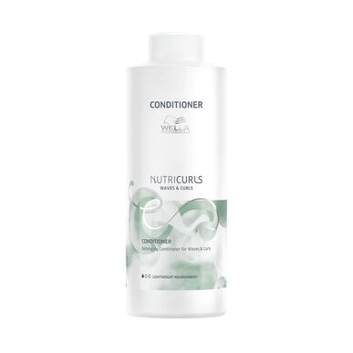 Acondicionador desenredante suave Wella Professionals Nutricurls Waves & Curls para cabello rizado 1000 ml