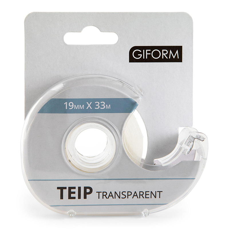 Giform-teippi 1,9 cm x 33 m, läpinäkyvä