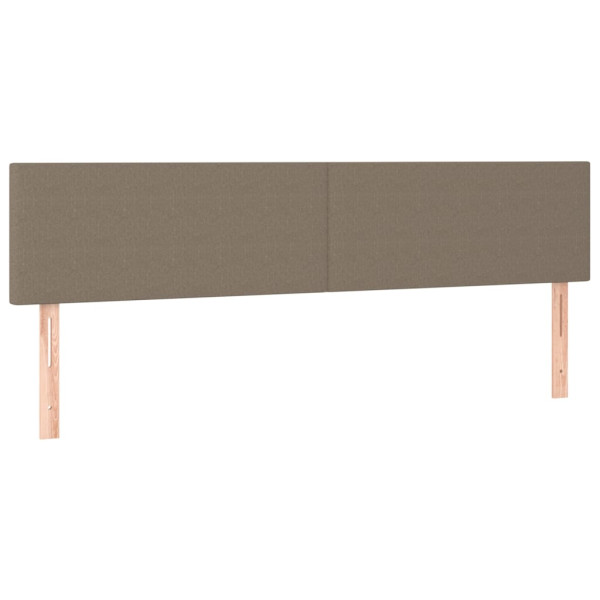 Wezgłowie Taupe 160 x 5 x 78/88 cm Tkanina vidaXL
