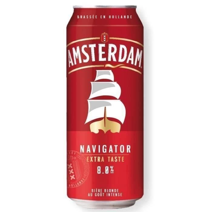 Cerveza Amsterdam Navigator Extra Taste - 24 latas de 50 cl - 8% vol.