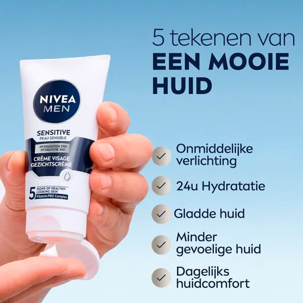 NIVEA Men Sensitive Face Cream<br>75ml - Sensitive and dry skin