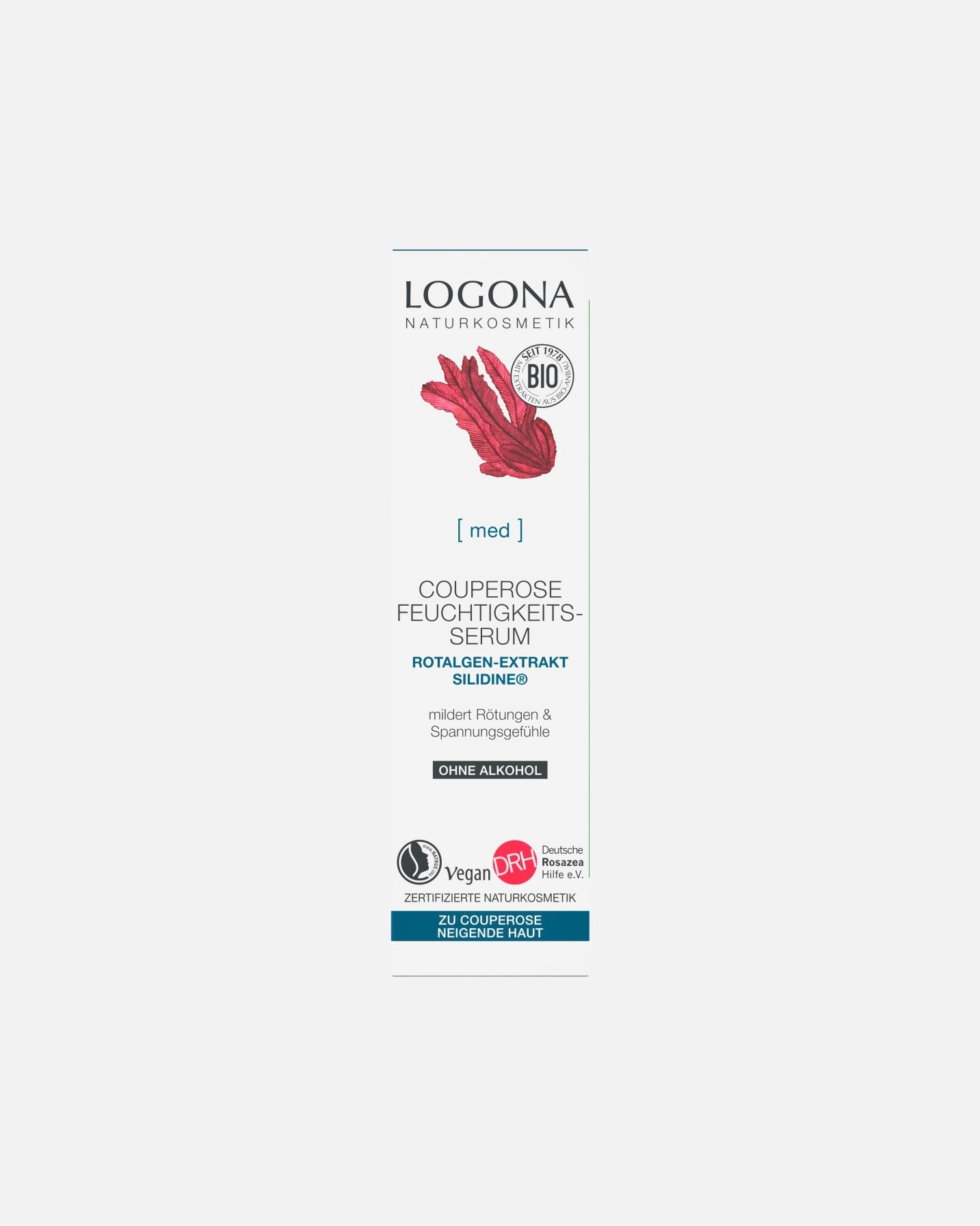 Logona Fuktighetsgivende Serum Med Rødalgeekstrakt fra Couperose SILIDINE® - 30 ml