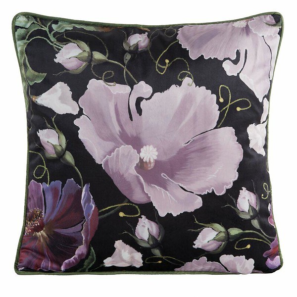 Poszewka dekoracyjna Velvet 45x45 cm czarna fioletowa