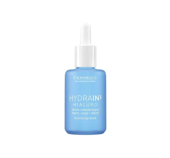 Dermedic Hydrain3 Hialuro nawadniające serum na twarz, szyję i dekolt 30 ml