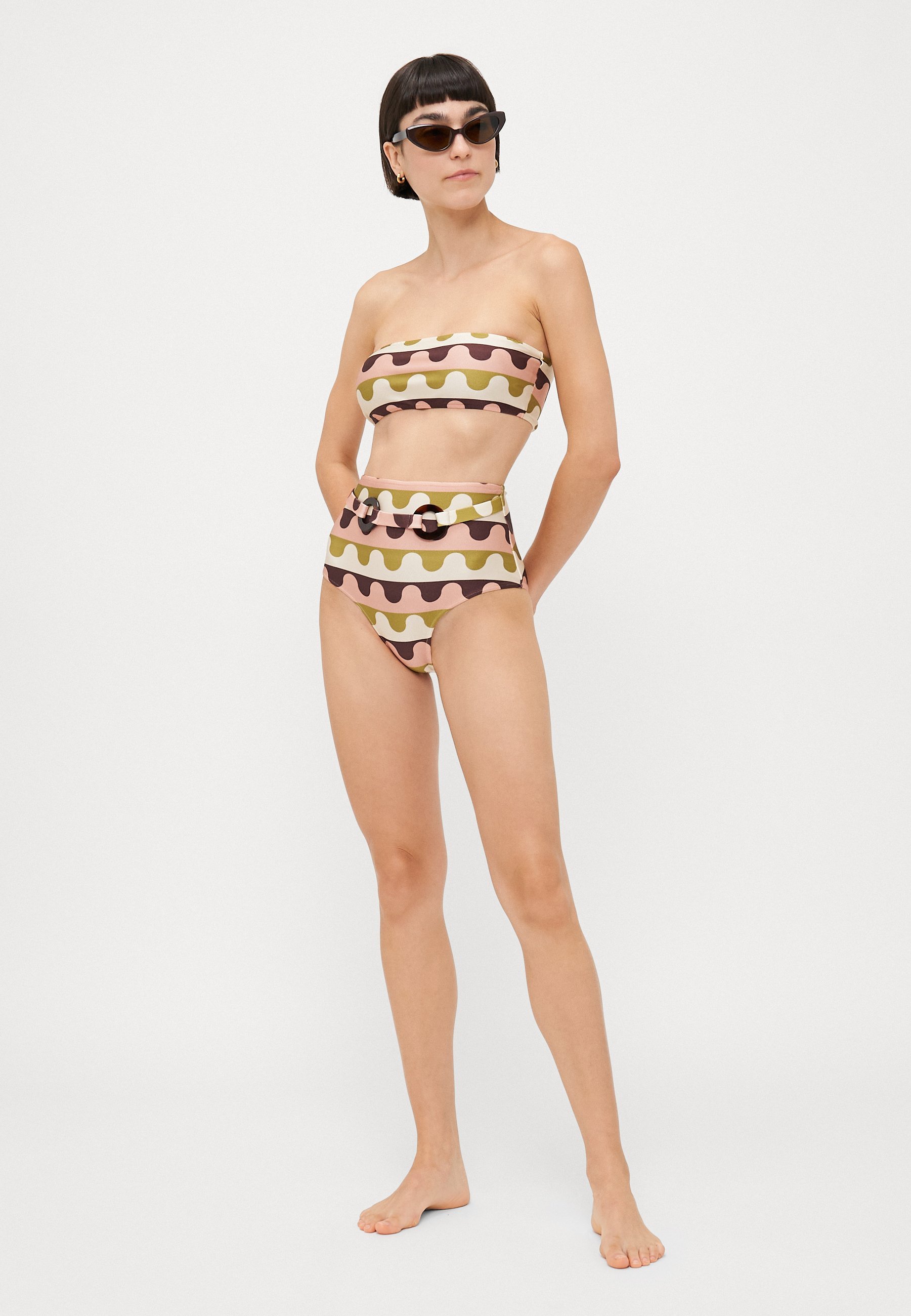 ADRIANA DEGREAS GIARDINO - Bikini taille haute - multicolore