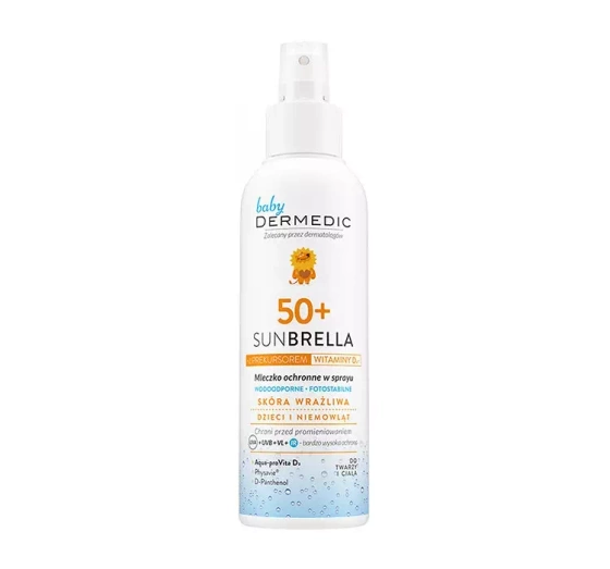 Dermedic Baby Sunbrella mleczko ochronne w sprayu SPF50  dla dzieci i niemowląt 150 ml