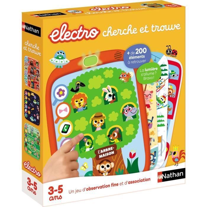 Electro cherche et trouve - Jeu éducatif - NATHAN - Dès 3 ans