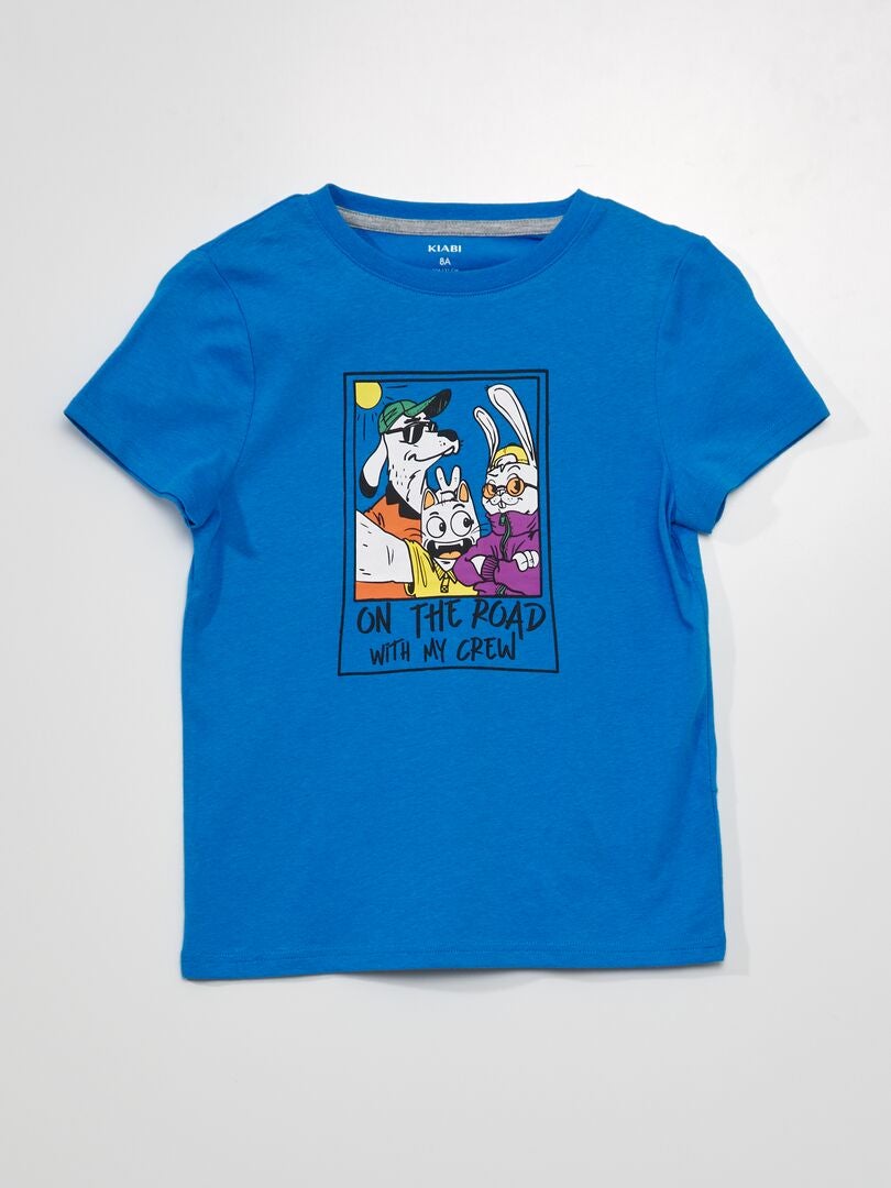 Camiseta estampada - AZUL