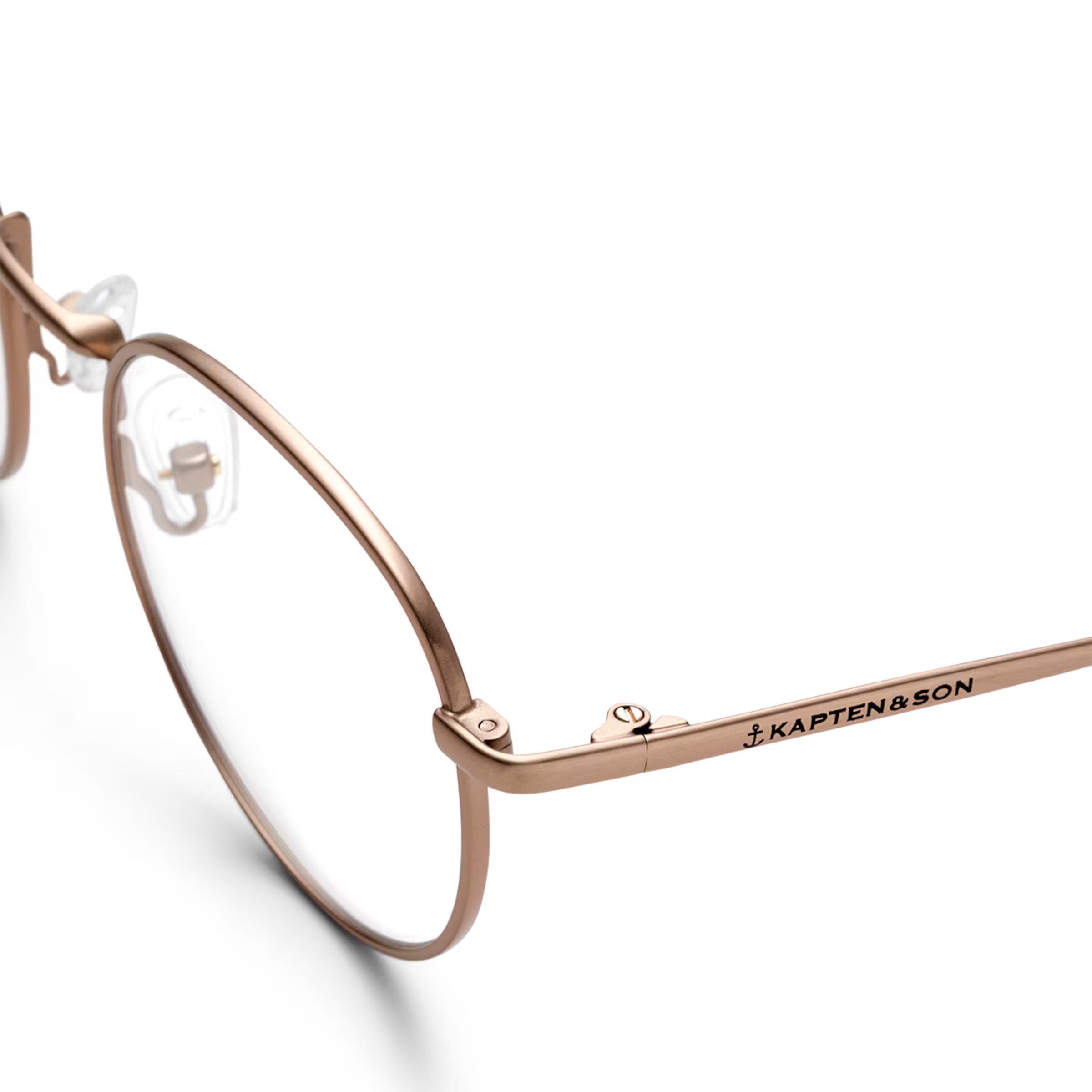London Small Matt Rose Gold avec verres correcteurs