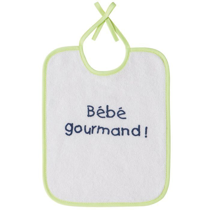 Set di 7 bavaglini BABYCALIN con messaggio stampato - 20 x 25 cm