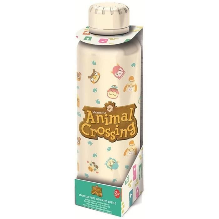 Garrafa de água reutilizável - Animal Crossing - Metal - 515 ml