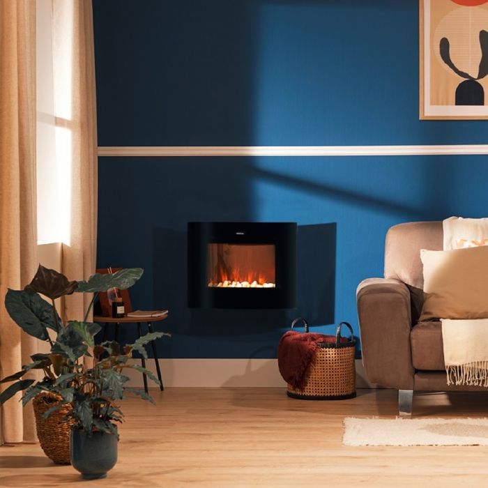 Chimenea eléctrica conectada Cecotec ReadyWarm 2250 con llamas curvas