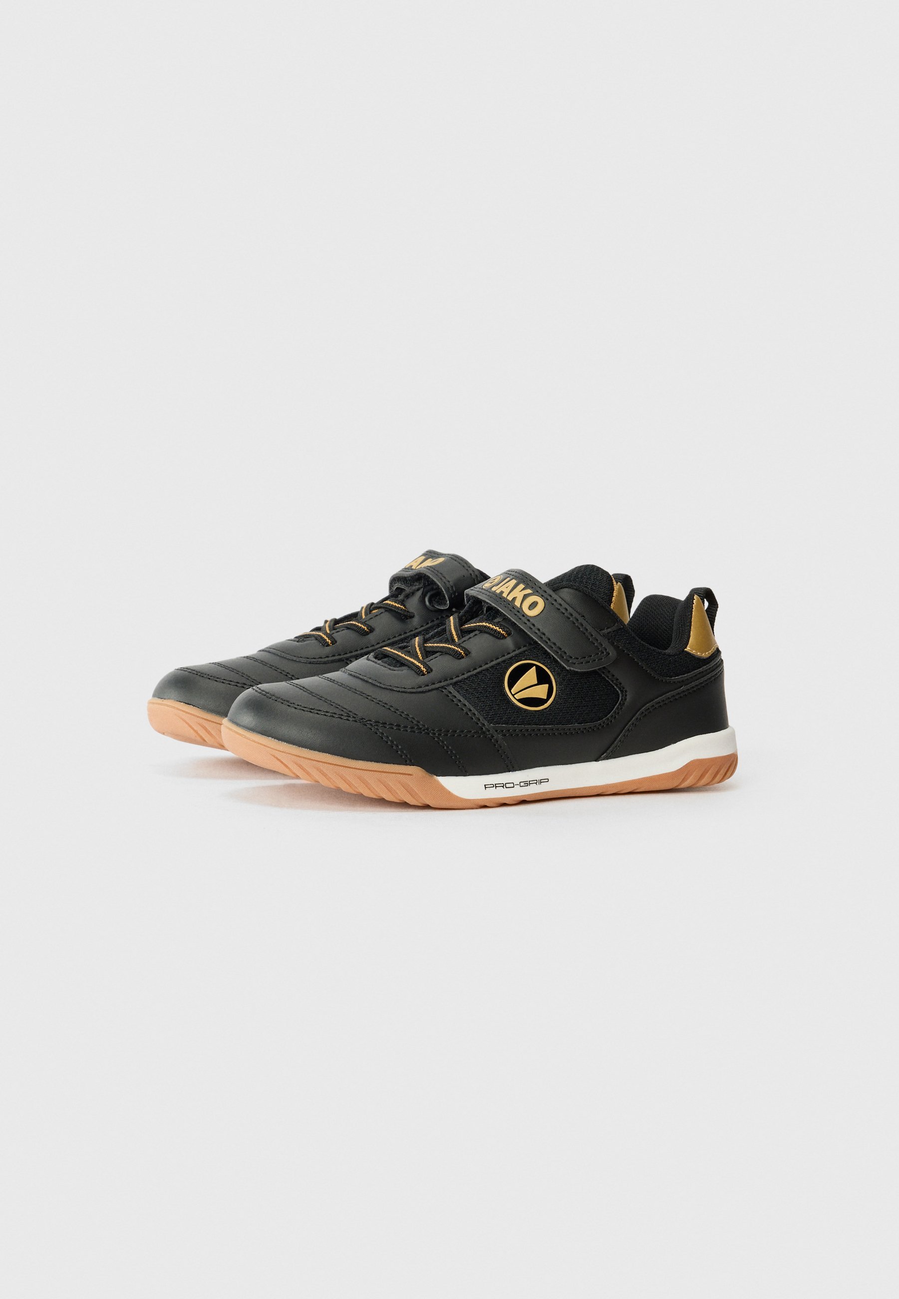 JAKO WINGER UNISEX - Multicourt-Tennisschuhe - Tiefschwarz/Sattes Gold