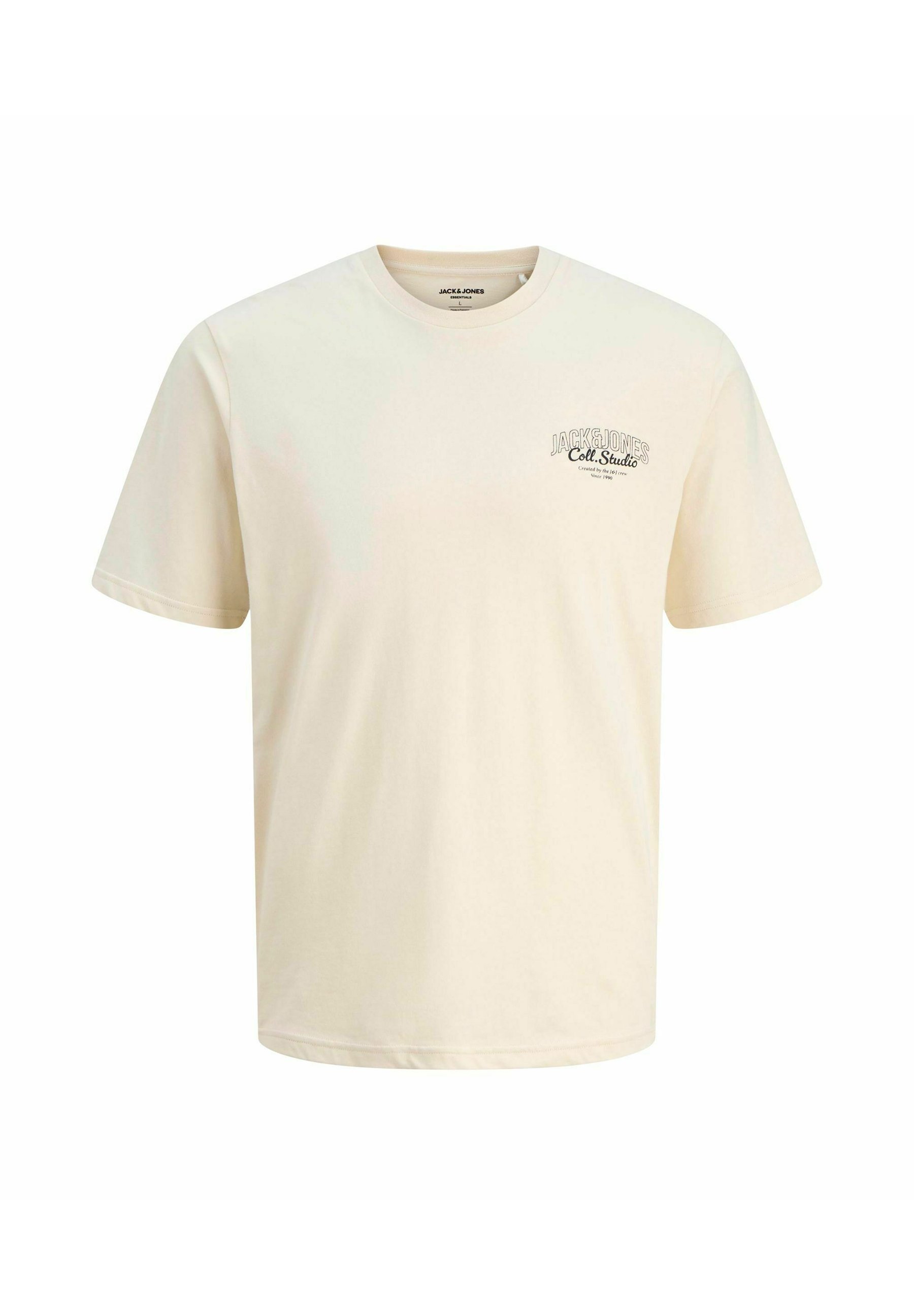 Lot de 5 t-shirts imprimés Jack & Jones - blanc antique