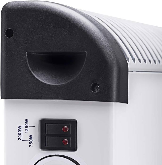 Kamberg - Convecteur Radiateur Électrique - 3 niveaux de puissance avec Thermostat - Chauffage silencieux et rapide - 2 000 W