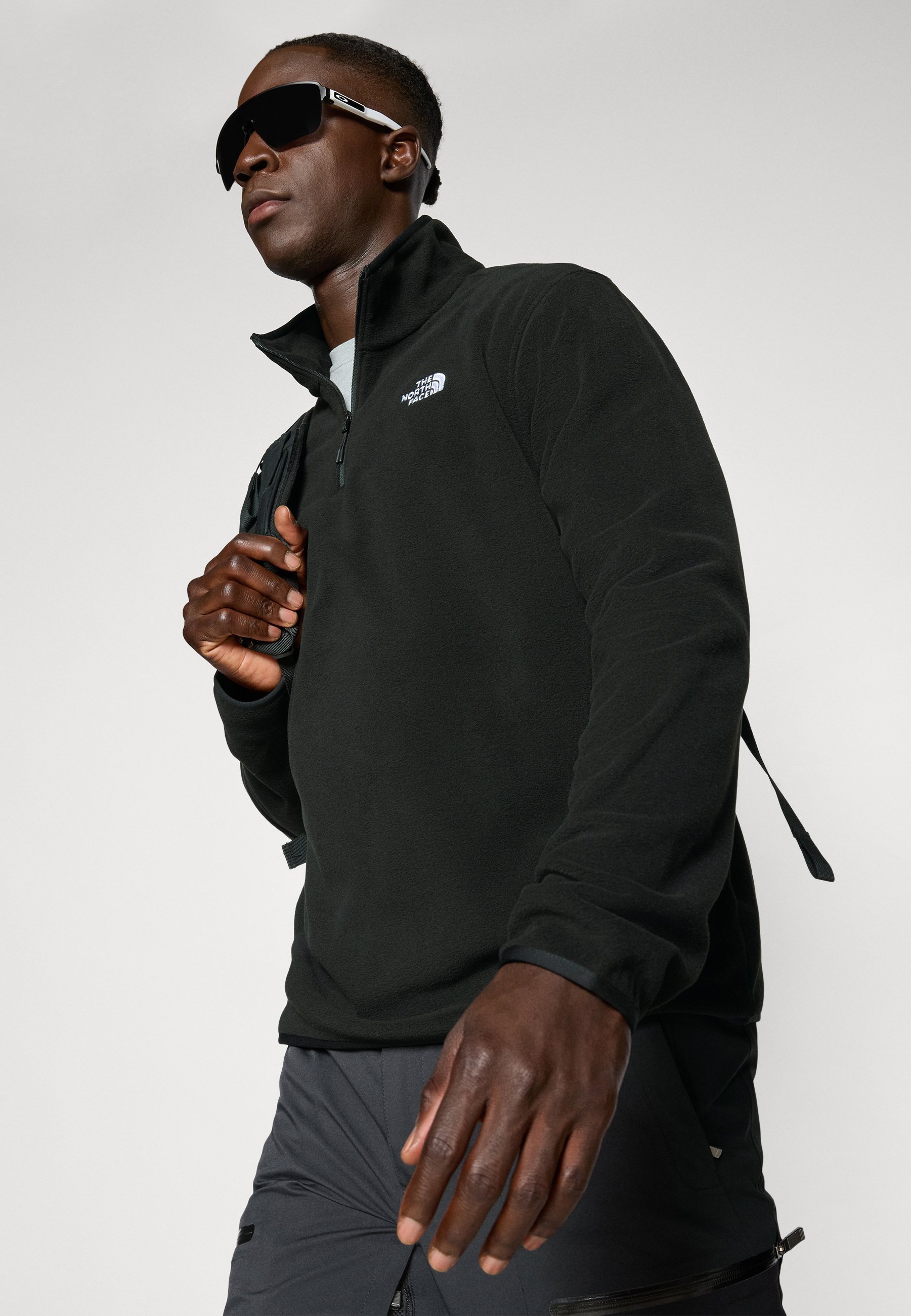 The North Face M GLACIER FLEECE 1/4 ZIP JACKET - Fleece trui - zwart
