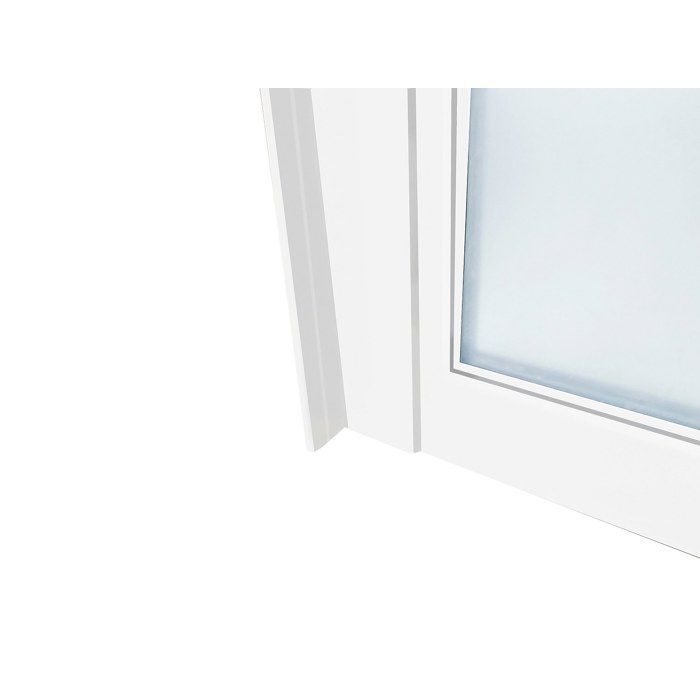 Techo de cristal de aluminio con recubrimiento en polvo, estilo taller - 30x130 cm - Blanco - BAYVIEW